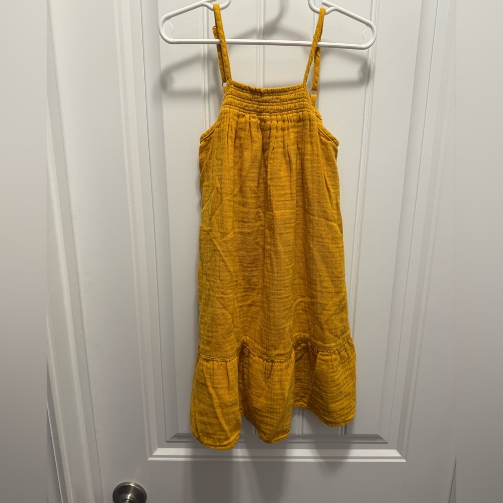 Old Navy Mustard Yellow Tiered Sundress